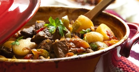 Treat the family to a warm, healthy bowl of beef stew.