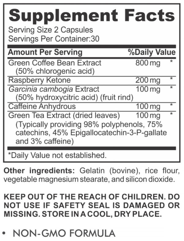 Green Coffee Bean/Rasberry Ketone - Image 2
